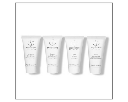 Vital minis - cream cleanser, face exfoliant, gel mask, day moisture
